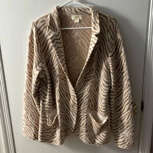 Womens Anthropologie Maeve Sweater Blazer Size XL